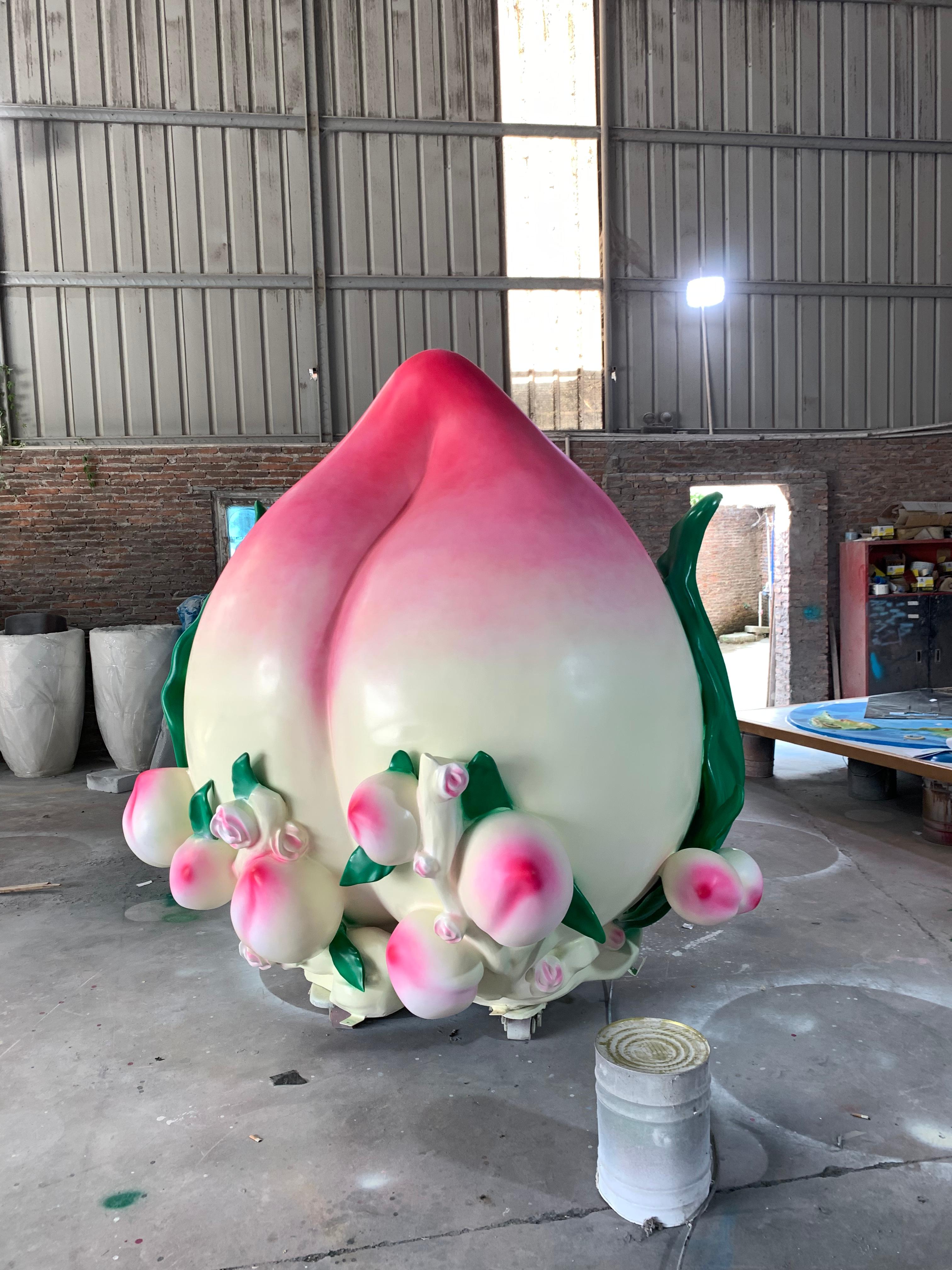 玻璃钢仿真水果桃子