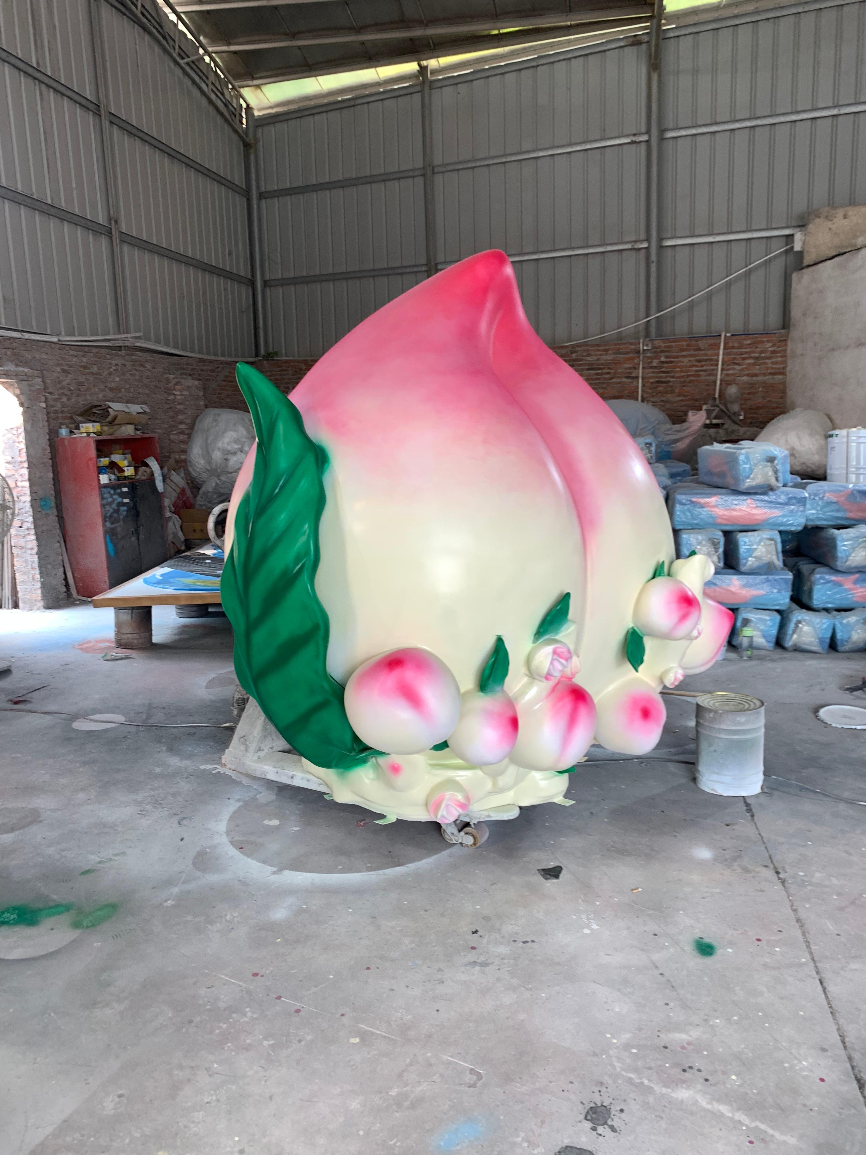 玻璃钢仿真水果桃子